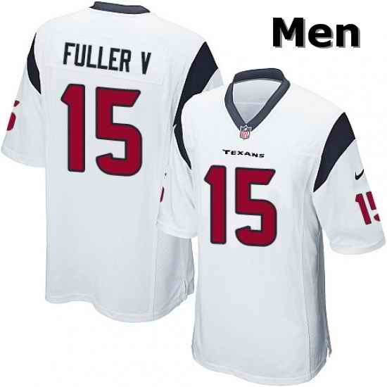 Men Nike Houston Texans 15 Will Fuller V Game White NFL Jersey